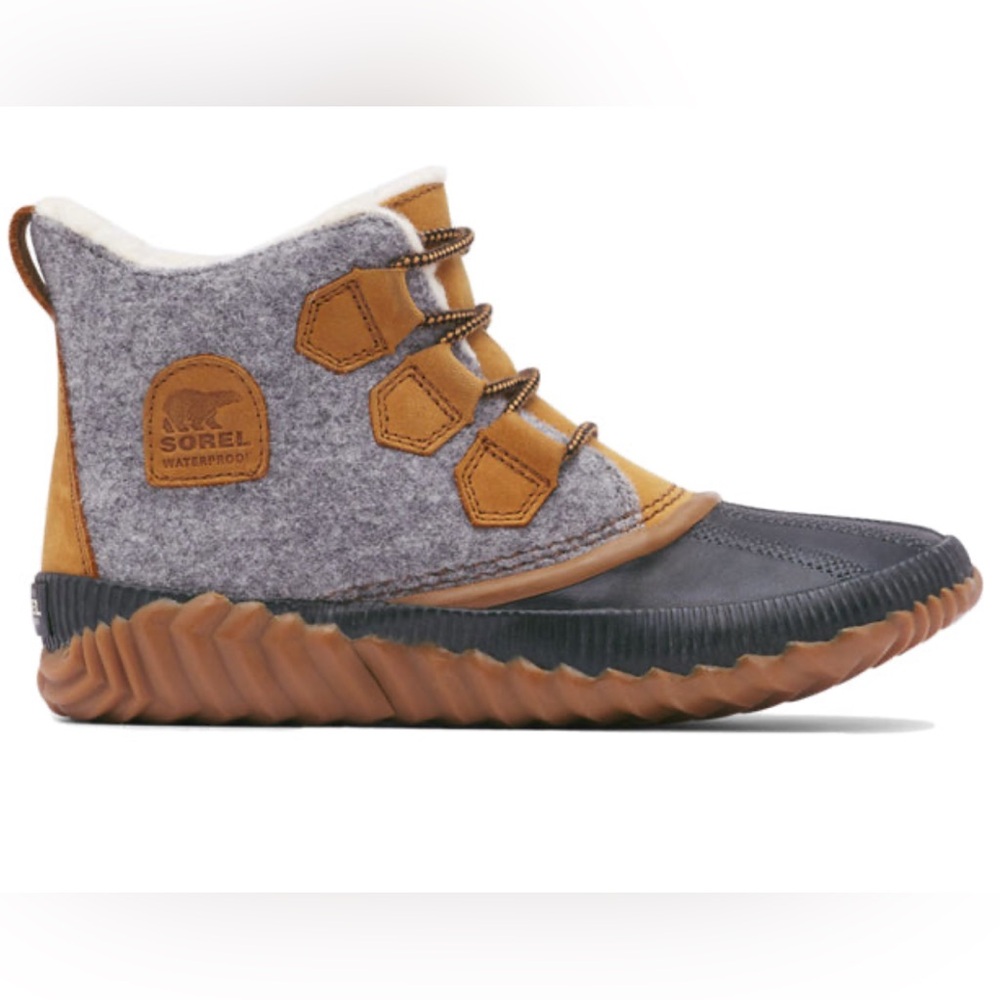Sorel Tan and Gray Winter Boots